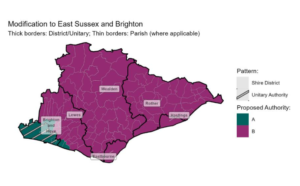 Have your say: The government is seeking views on a potential modification to the 2 unitary proposal for the reorganisation of local government in East Sussex and Brighton and Hove.