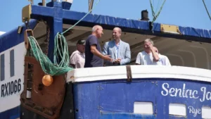 Prince William Enjoys Sunny Day in Hastings, Meeting Fishermen and Locals